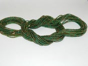 Image of Green and Gold Single strand waist bead 