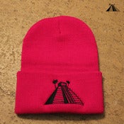 Image of Hot Pink Pyramid Beenie