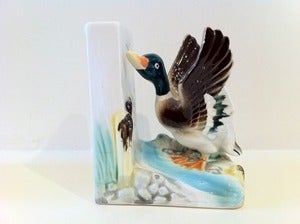Image of VINTAGE PAIR OF DUCK BOOKENDS