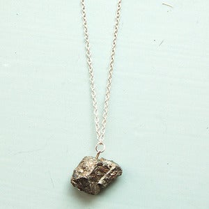 Image of Raw Pyrite Necklace
