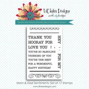 Image of Mom & Dad Sentiments Stamp Set
