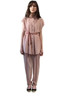 Image of PALE PINK BUTTON-UP