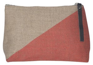 Image of Sasha Small Linen Cosmetic Bag:: Sandalwood