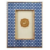 Image of Blue Ikat Frame