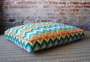 Image of Multi Chevron Dog Bed