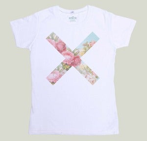 Image of T-shirt Flower Cross by J.S. Rickenmann