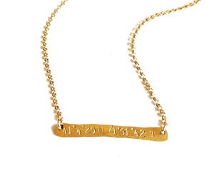 Image of  Coordinate Bar Necklace