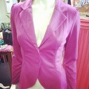 Image of Fuchsia 4 Button Blazer 