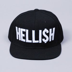 Image of Hellish Snapback Cap (Black)