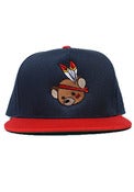Image of Lil Mohican Snapback (navy/red)