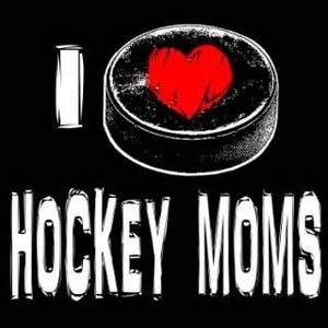 Image of I love hockey moms shirt