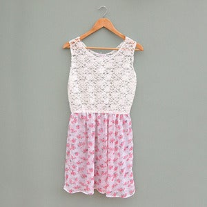 Image of Floral Pink Baby Doll Dress by Kee Boutique 