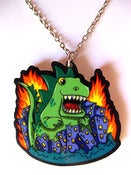 Image of Godzilla necklace