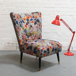 Image of Vintage Cocktail Chair in Nasturtium