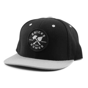 Image of B&B Logo Snapback Black Grey