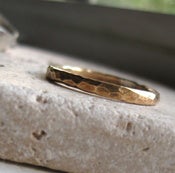 Image of Chunky hammered brass ring