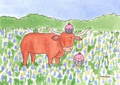Image of PRINT: 8x10 Texas Cupcake