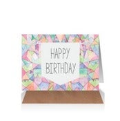 Image of Happy Birthday Geometric Card 