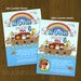 Image of Noah's Ark Printable Birthday Invitation