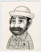Image of TRAVIS MILLARD - "Skipper"Skipper 4" x 5" ink on paper