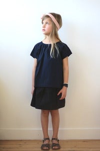 Image of TUSS Diana blouse navy blue