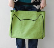 Image of Big Cat Canvas Tote Bag