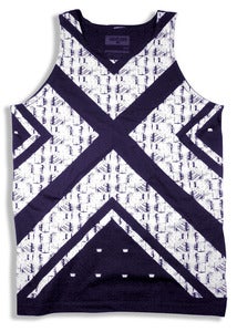 Image of KENTE TANK TOP | navy