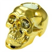 Image of Gold Skull Tealight Holder 