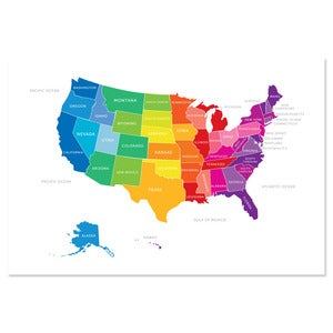 Image of Bright USA Map