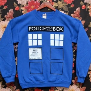 Image of [PREORDER] 'Police Box' Sweater