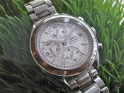 Image of VINTAGE OMEGA TRIPLE CHRONO STEEL AUTO -SOLD!