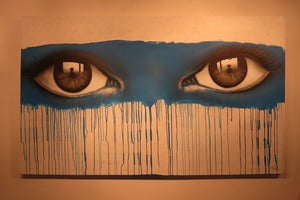 Image of "But you've already lost" mixed media on canvas by Mydogsighs