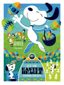 Image of it's the easter beagle, charlie brown : regular edition AP screenprint