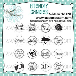 Image of Friendly Candies (4x4) ~ Peachy