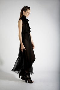 Image of Scarf Chiffon Dress