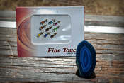 Image of Round Blue Agate Ring & Bindi set 