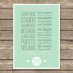 Image of Lámina "Hasta que no hayas..."