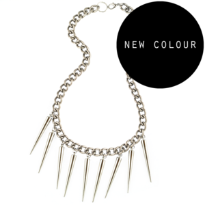 Image of Vivienne. Heavy Chain & Spike Necklace