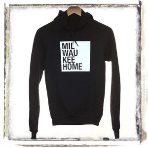 White on Black Hoodie