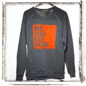 Orange on Grey Sweatshirt