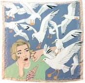 Image of Tippi Hedren Seagull Silk Scarf