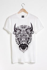 T-shirt design Bison - White