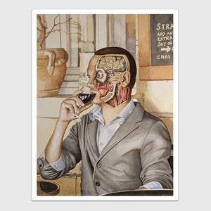 Image of Spotted At Larchmont Street Enjoying a Glass of Wine by Billy Reynolds