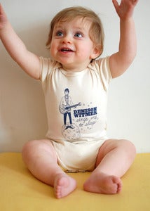 Image of "Denison Witmer Sings Me To Sleep" Organic One-Piece Romper