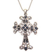 Image of Grey Cross Necklace