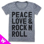 Image of PEACE LOVE & ROCK N ROLL (WOMEN)