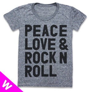 Image of PEACE LOVE & ROCK N ROLL (WOMEN)