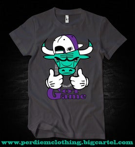 Image of Perdiem Clothing Jordan 5 Grape Tee Blk