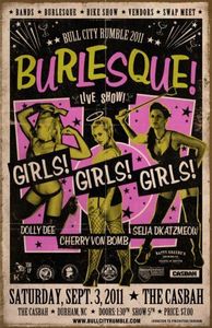 Image of Bull City Rumble Burlesque 11"x17" Event Poster