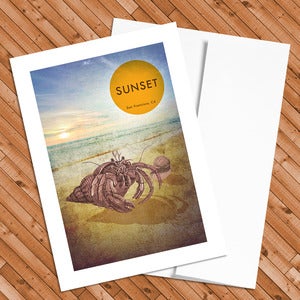 Image of The Sunset - 5x7 Postcard